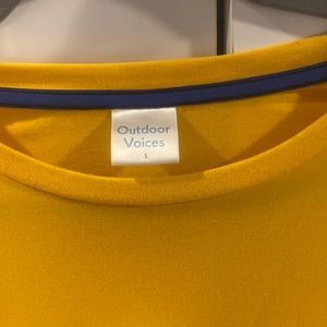 Yellow Outdoor Voices Long Sleeve